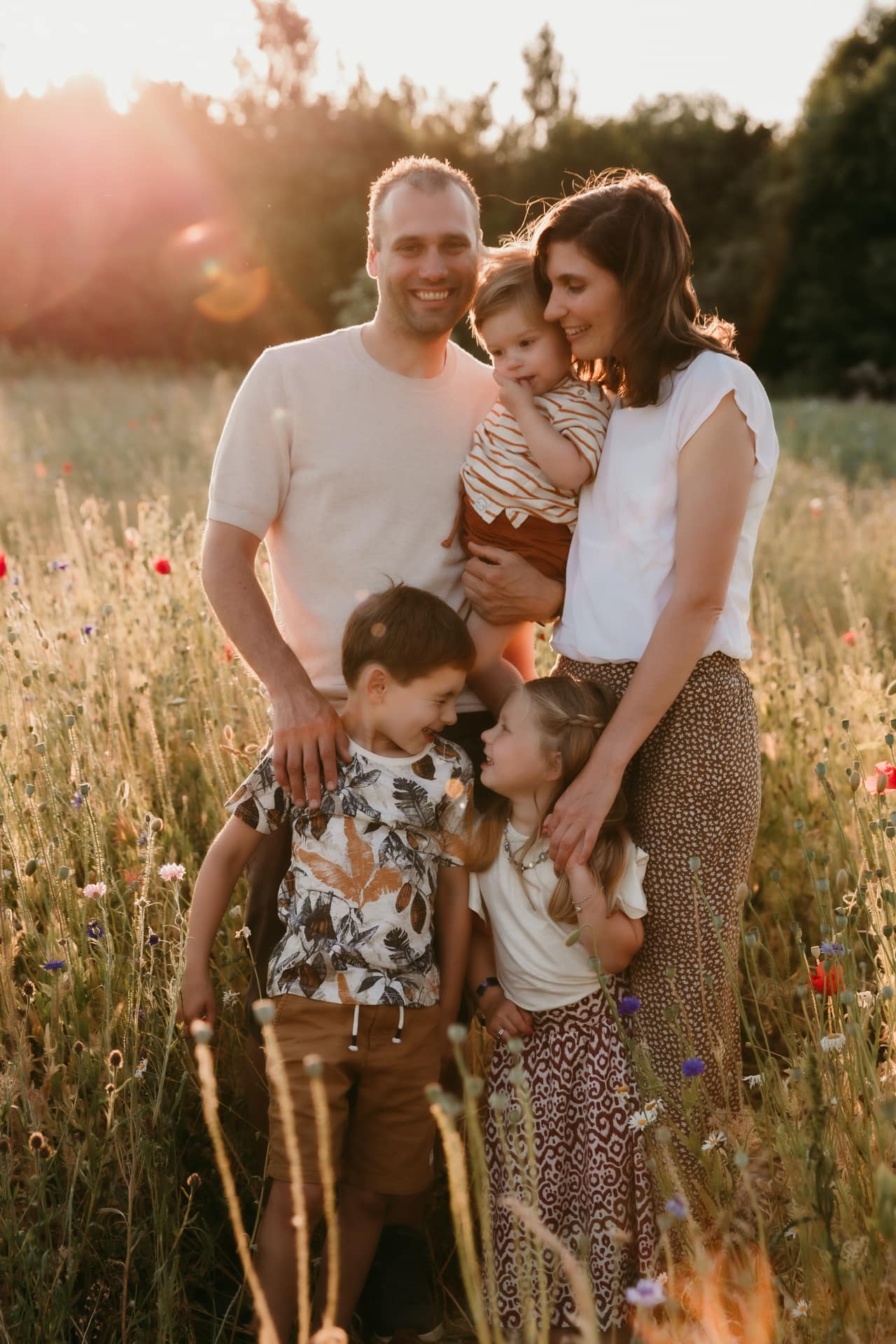 gezinsreportage gouden uur familiefotograaf gezinsshoot kampen ijsselmuiden
